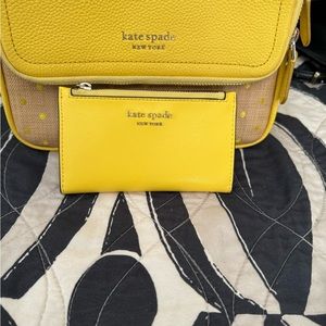 Kate Spade Leather and Rafia Crossbody